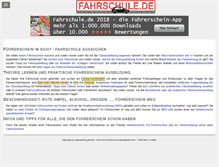 Tablet Screenshot of fahrschule.de